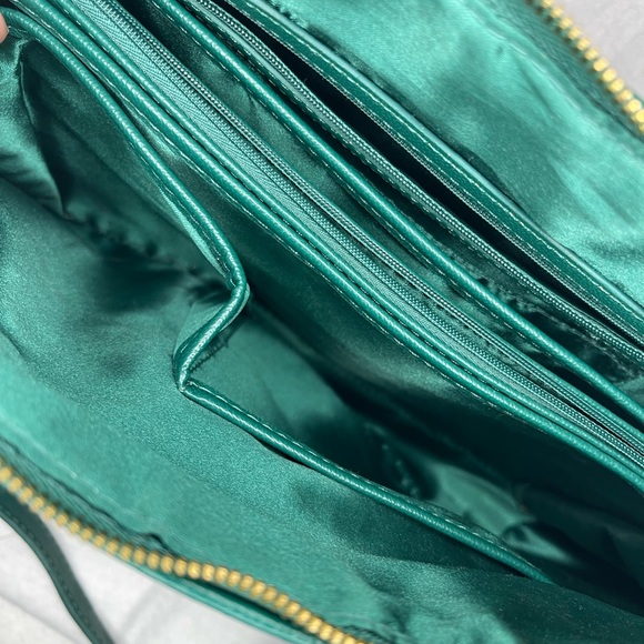 Joy & Iman Green/Gold Crossbody Shoulder Tote Bag 💚 - Picture 12 of 12